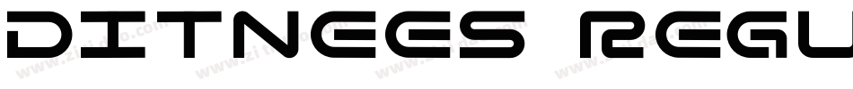 Ditnees Regular字体转换
